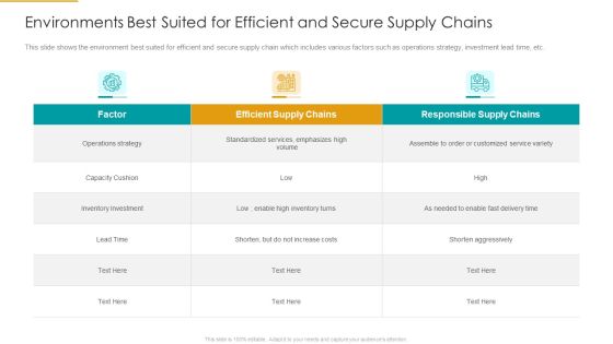 Environments Best Suited For Efficient And Secure Supply Chains Diagrams PDF
