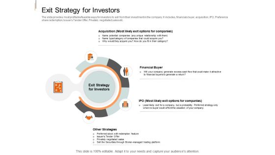 Equity Crowd Investing Exit Strategy For Investors Ppt Icon Objects PDF Equity Crowd Investing Exit Strategy For Investors Ppt Icon Objects PDF