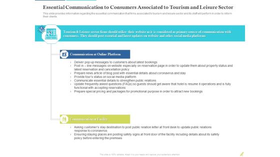 Essential Communication To Consumers Associated To Tourism And Leisure Sector Pictures PDF Essential Communication To Consumers Associated To Tourism And Leisure Sector Pictures PDF