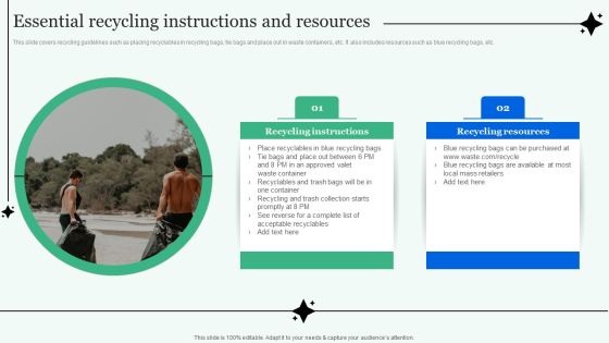 Essential Recycling Instructions And Resources Information PDF