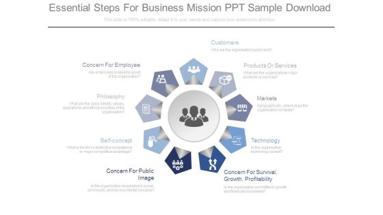 Essential Steps For Business Mission Ppt Sample Download Essential Steps For Business Mission Ppt Sample Download
