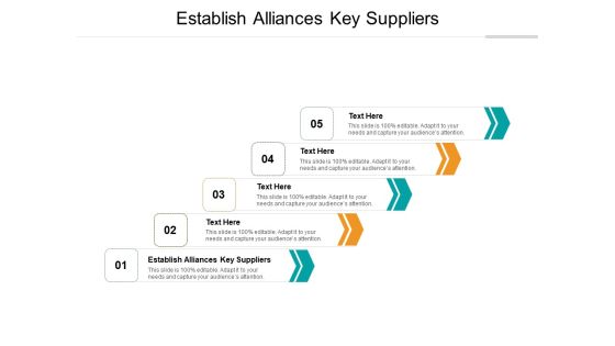 Establish Alliances Key Suppliers Ppt PowerPoint Presentation Infographic Template Skills Cpb