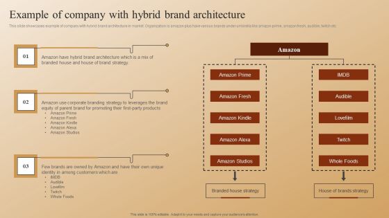 Establishing A Brand Identity For Organizations With Several Brands Example Of Company With Hybrid Brand Architecture Background PDF Establishing A Brand Identity For Organizations With Several Brands Example Of Company With Hybrid Brand Architecture Background PDF