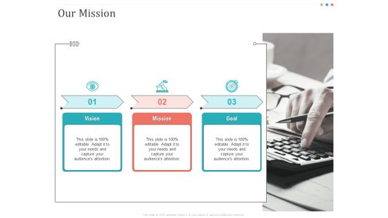 Establishing And Implementing HR Online Learning Program Our Mission Mockup PDF