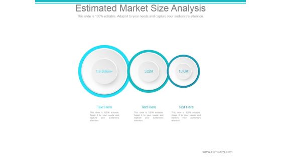Estimated Market Size Analysis Ppt PowerPoint Presentation Slide Download