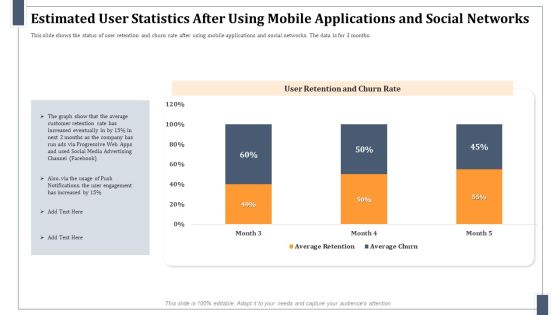 Estimated User Statistics After Using Mobile Applications And Social Networks Sample PDF Estimated User Statistics After Using Mobile Applications And Social Networks Sample PDF