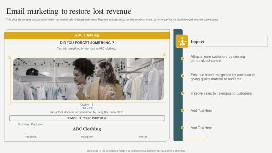 Evaluating Financial Position Of E Commerce Company Email Marketing To Restore Lost Revenue Information PDF Evaluating Financial Position Of E Commerce Company Email Marketing To Restore Lost Revenue Information PDF