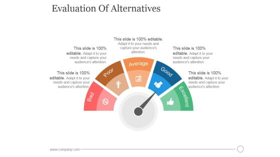 Evaluation Of Alternatives Ppt PowerPoint Presentation Guide Evaluation Of Alternatives Ppt PowerPoint Presentation Guide