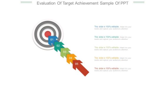Evaluation Of Target Achievement Sample Of Ppt