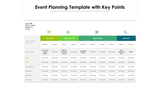 Event Planning Template With Key Points Ppt PowerPoint Presentation Infographic Template Influencers PDF Event Planning Template With Key Points Ppt PowerPoint Presentation Infographic Template Influencers PDF