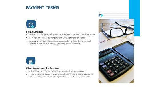 Event Time Announcer Payment Terms Ppt Layouts Grid PDF Event Time Announcer Payment Terms Ppt Layouts Grid PDF