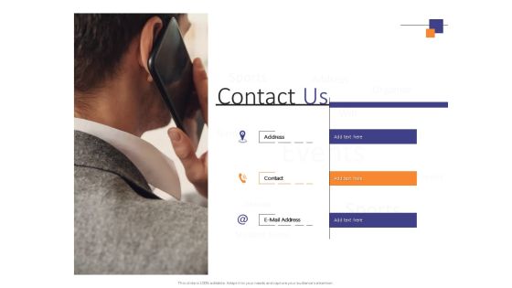Events Contact Us Ppt PowerPoint Presentation Gallery Example File Events Contact Us Ppt PowerPoint Presentation Gallery Example File