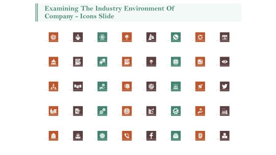 Examining The Industry Environment Of Company Icons Slide Ppt Infographics Design Inspiration PDF Examining The Industry Environment Of Company Icons Slide Ppt Infographics Design Inspiration PDF