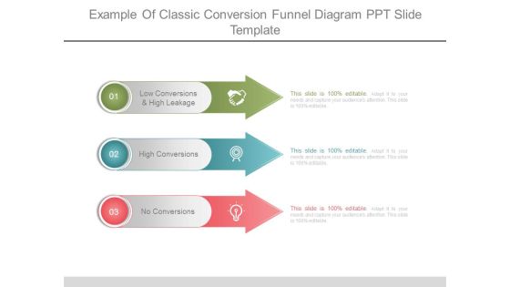 Example Of Classic Conversion Funnel Diagram Ppt Slide Template Example Of Classic Conversion Funnel Diagram Ppt Slide Template