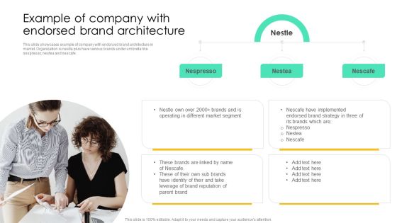 Example Of Company With Endorsed Brand Architecture Template PDF Example Of Company With Endorsed Brand Architecture Template PDF