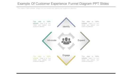 Example Of Customer Experience Funnel Diagram Ppt Slides