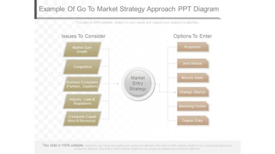 Example Of Go To Market Strategy Approach Ppt Diagram Example Of Go To Market Strategy Approach Ppt Diagram