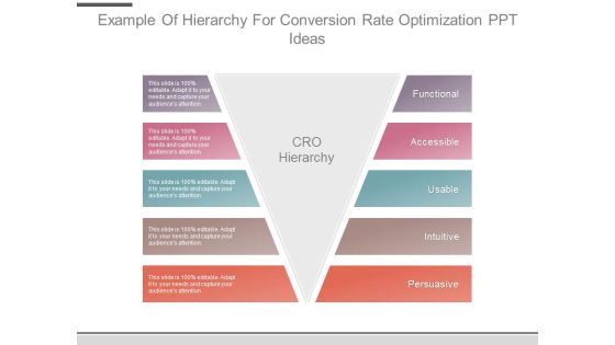 Example Of Hierarchy For Conversion Rate Optimization Ppt Ideas Example Of Hierarchy For Conversion Rate Optimization Ppt Ideas