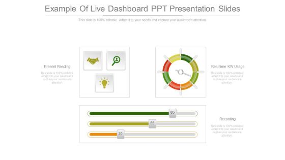 Example Of Live Dashboard Ppt Presentation Slides