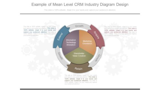 Example Of Mean Level Crm Industry Diagram Design