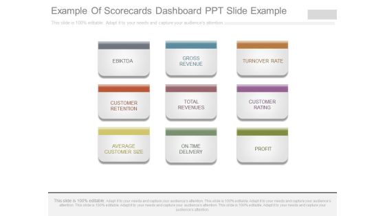 Example Of Scorecards Dashboard Ppt Slide Example Example Of Scorecards Dashboard Ppt Slide Example