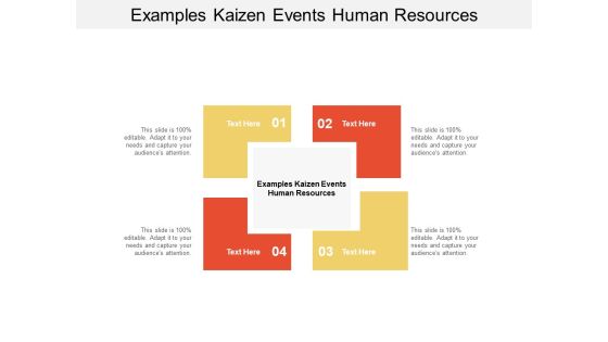 Examples Kaizen Events Human Resources Ppt PowerPoint Presentation Styles Grid Cpb