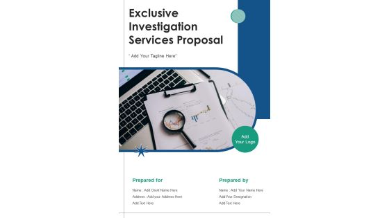 Exclusive Investigation Services Proposal Example Document Report Doc Pdf Ppt