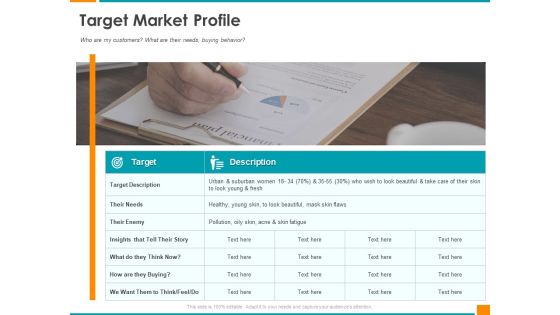 Executing Organization Commodity Strategy Target Market Profile Elements PDF Executing Organization Commodity Strategy Target Market Profile Elements PDF