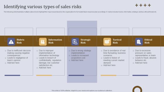 Executing Sales Risk Administration Procedure Identifying Various Types Of Sales Risks Sample PDF Executing Sales Risk Administration Procedure Identifying Various Types Of Sales Risks Sample PDF