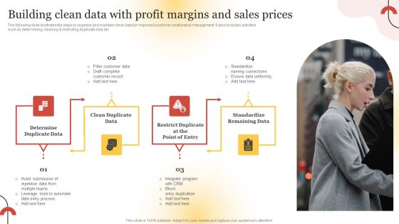 Executing Sales Risk Reduction Plan Building Clean Data With Profit Margins And Sales Prices Template PDF Executing Sales Risk Reduction Plan Building Clean Data With Profit Margins And Sales Prices Template PDF