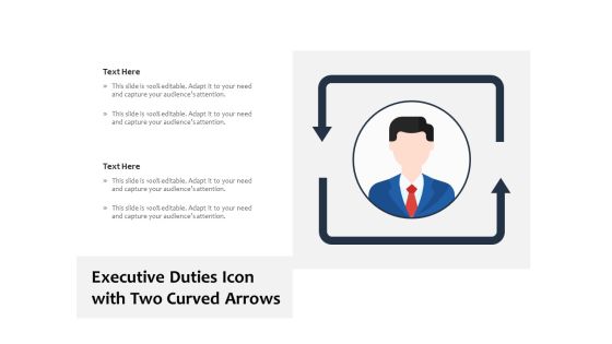 Executive Duties Icon With Two Curved Arrows Ppt PowerPoint Presentation File Objects PDF Executive Duties Icon With Two Curved Arrows Ppt PowerPoint Presentation File Objects PDF