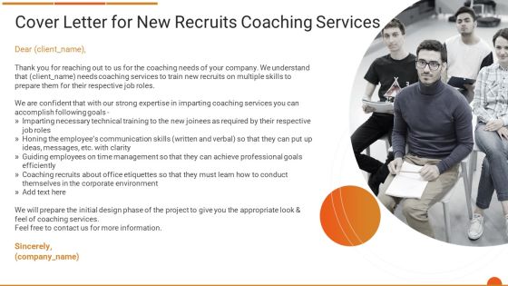 Executive Job Training Cover Letter For New Recruits Coaching Services Background PDF Executive Job Training Cover Letter For New Recruits Coaching Services Background PDF