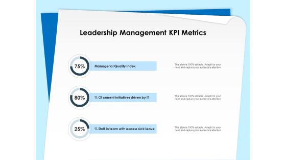 Executive Leadership Programs Leadership Management KPI Metrics Ppt PowerPoint Presentation Infographics Format Ideas PDF Executive Leadership Programs Leadership Management KPI Metrics Ppt PowerPoint Presentation Infographics Format Ideas PDF