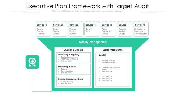 Executive Plan Framework With Target Audit Ppt Summary Graphics Download PDF Executive Plan Framework With Target Audit Ppt Summary Graphics Download PDF