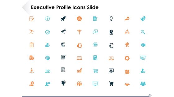 Executive Profile Icons Slide Ppt PowerPoint Presentation Styles Smartart