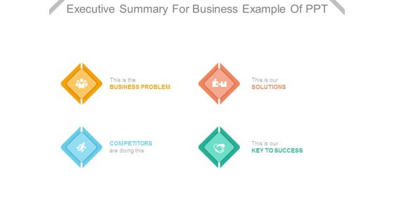 Executive Summary For Business Example Of Ppt Executive Summary For Business Example Of Ppt