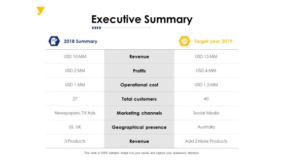 Executive Summary Ppt PowerPoint Presentation Icon Vector