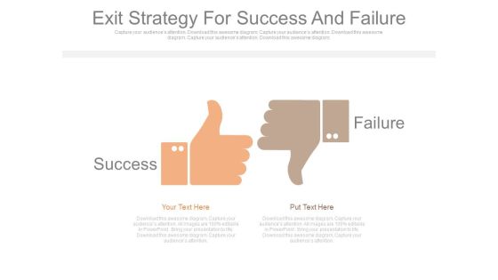 Exit Strategy For Success And Failure Ppt Slides Exit Strategy For Success And Failure Ppt Slides