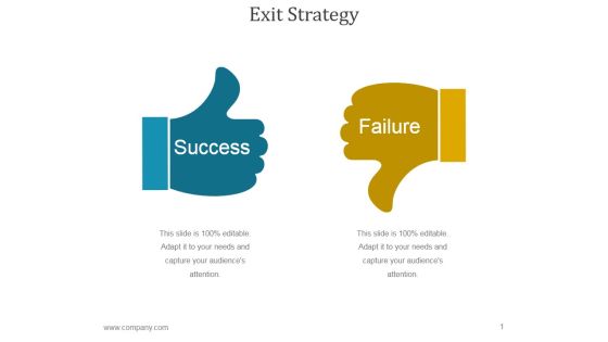 Exit Strategy Ppt PowerPoint Presentation Background Images