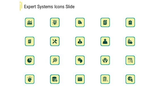Expert Systems Icons Slide Topics PDF Expert Systems Icons Slide Topics PDF