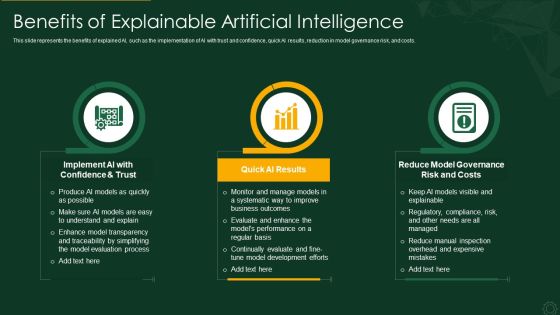 Explainable AI XAI Frameworks IT Benefits Of Explainable Artificial Intelligence Brochure PDF Explainable AI XAI Frameworks IT Benefits Of Explainable Artificial Intelligence Brochure PDF