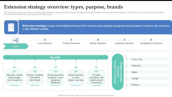 Extension Strategy Overview Types Purpose Brands Brand Expansion Strategy Execution Designs PDF Extension Strategy Overview Types Purpose Brands Brand Expansion Strategy Execution Designs PDF