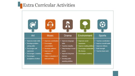 Extra Curricular Activities Template 5 Ppt PowerPoint Presentation Outline