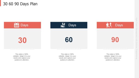 Extreme Programming Approach For Project Management With Agile Framework 30 60 90 Days Plan Sample PDF Extreme Programming Approach For Project Management With Agile Framework 30 60 90 Days Plan Sample PDF