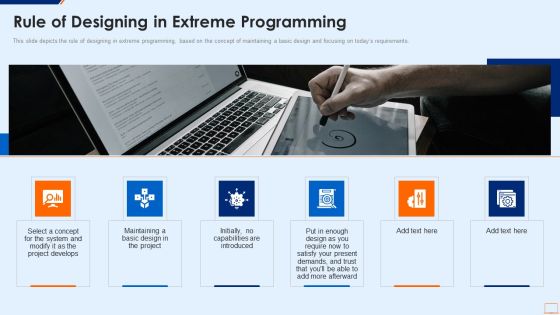 Extreme Programming Methodology IT Rule Of Designing In Extreme Programming Icons PDF Extreme Programming Methodology IT Rule Of Designing In Extreme Programming Icons PDF