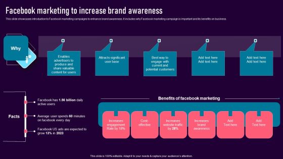Facebook Marketing To Increase Brand Awareness Background PDF Facebook Marketing To Increase Brand Awareness Background PDF