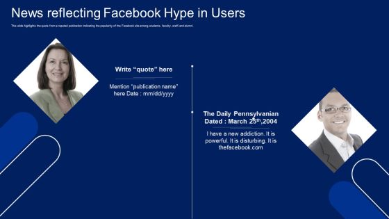 Facebook Original Elevator Funding Pitch Deck News Reflecting Facebook Hype In Users Guidelines PDF Facebook Original Elevator Funding Pitch Deck News Reflecting Facebook Hype In Users Guidelines PDF