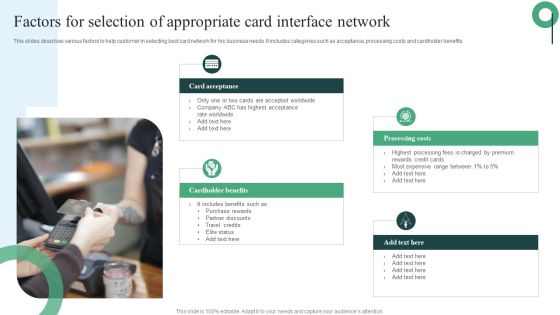 Factors For Selection Of Appropriate Card Interface Network Background PDF Factors For Selection Of Appropriate Card Interface Network Background PDF
