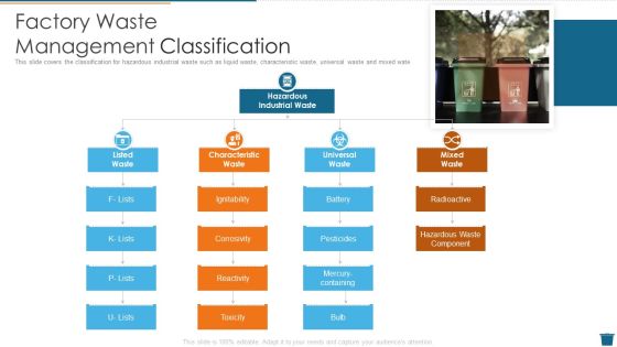 Factory Waste Management Classification Template PDF Factory Waste Management Classification Template PDF