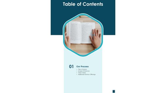 Factual Book Proposal Table Of Contents One Pager Sample Example Document Factual Book Proposal Table Of Contents One Pager Sample Example Document